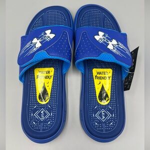 Under Armour Mercenary Slides, Water Friendly Sandals. Mens Sz 7, Wmns Sz 8.5